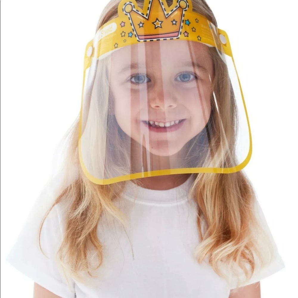 Kids Safety Face Shield Reusable Adjustable 6 pack
